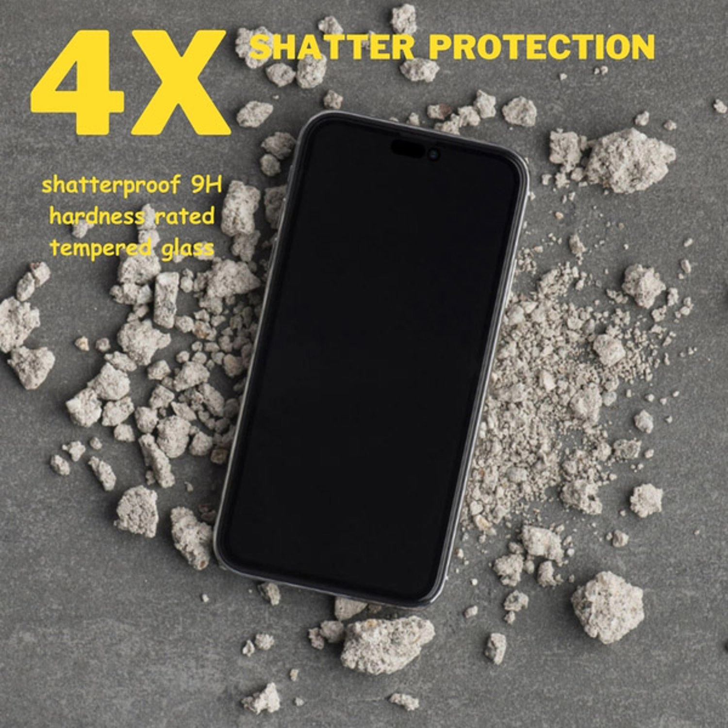 Clear Tempered Glass Screen Protector for iPhone 14 Pro Max