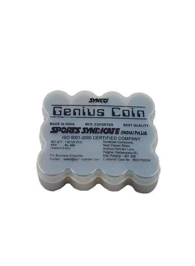 Carrom Coins + Striker