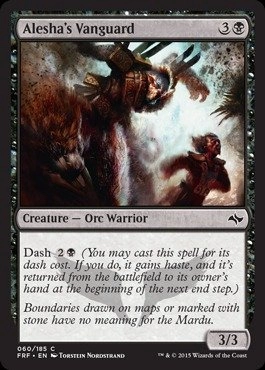 Wizards of the Coast Alesha's Vanguard 060/185 - Fate Reforged