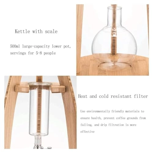 Cold Brew Drip Coffee Maker - 800ml High Borosilicate Glass
