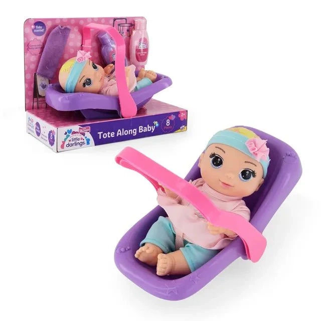 Baby Maziuna Tote Along Baby - 8 inch Girl Ages 2+