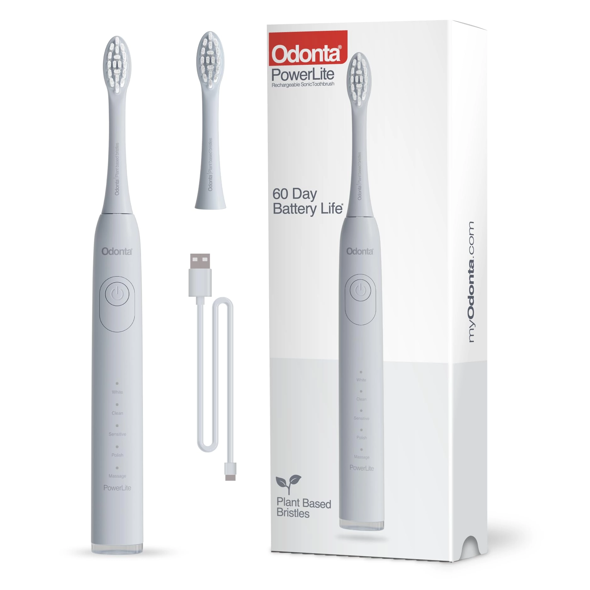 ODONTA PowerLite - 60 Day Battery 5 Brushing Modes