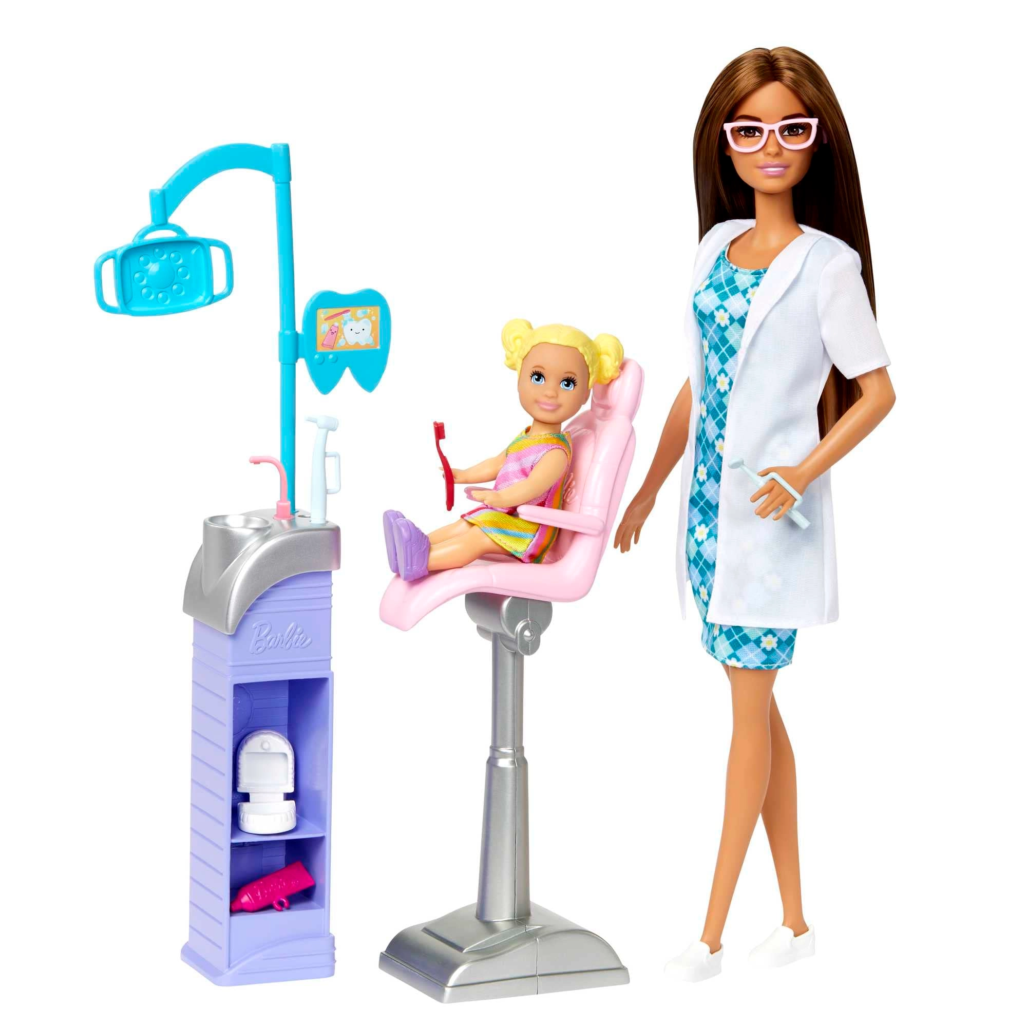 Careers Dentist Doll and Playset - 2 Dolls Ages 3+