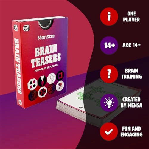 Mensa Brainteasers Puzzle (0112.1304.73.BTC) - 50 pcs