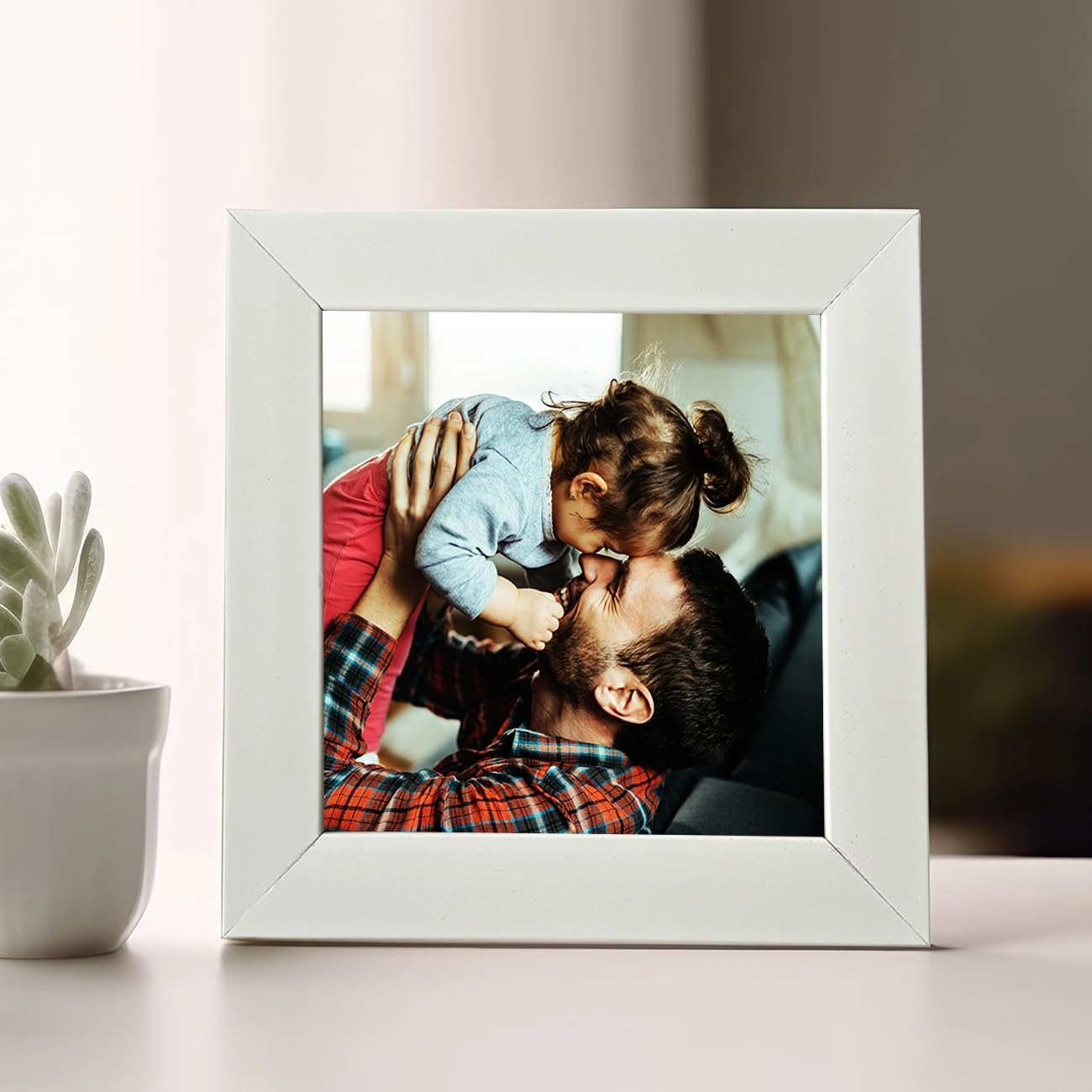 Edge Square Single Picture Frame - 5x5 Inch 1