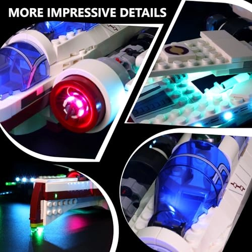 LED Light Kit for ARC-170 Starfighter 75402 - USB Battery Box
