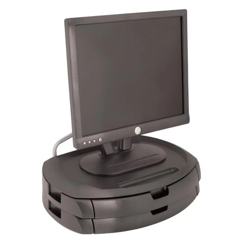 Extra Wide Single Level HeightAdjustable MonitorLaptop Stand - 20Inch Wide 1325Inch Deep 3 to 65Inch High