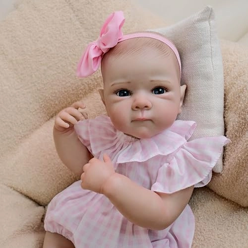 Reborn Baby Doll - 18 inch Full body soft vinyl Girl Ages 3+