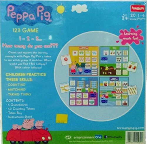 Peppa Pig 123 Game - 3 Years and Up 4 Game boards