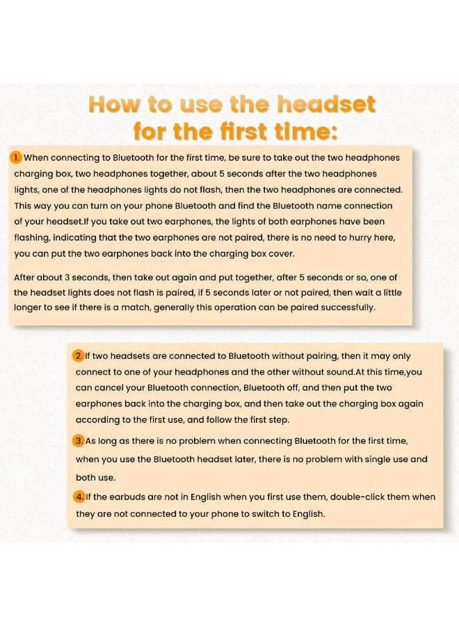 Bluetooth Headphones Wireless Earbud