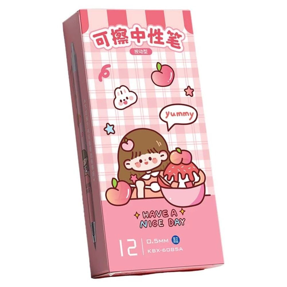 MotiBa Eresable Gel Pen - 12 Pcs 0.5 mm