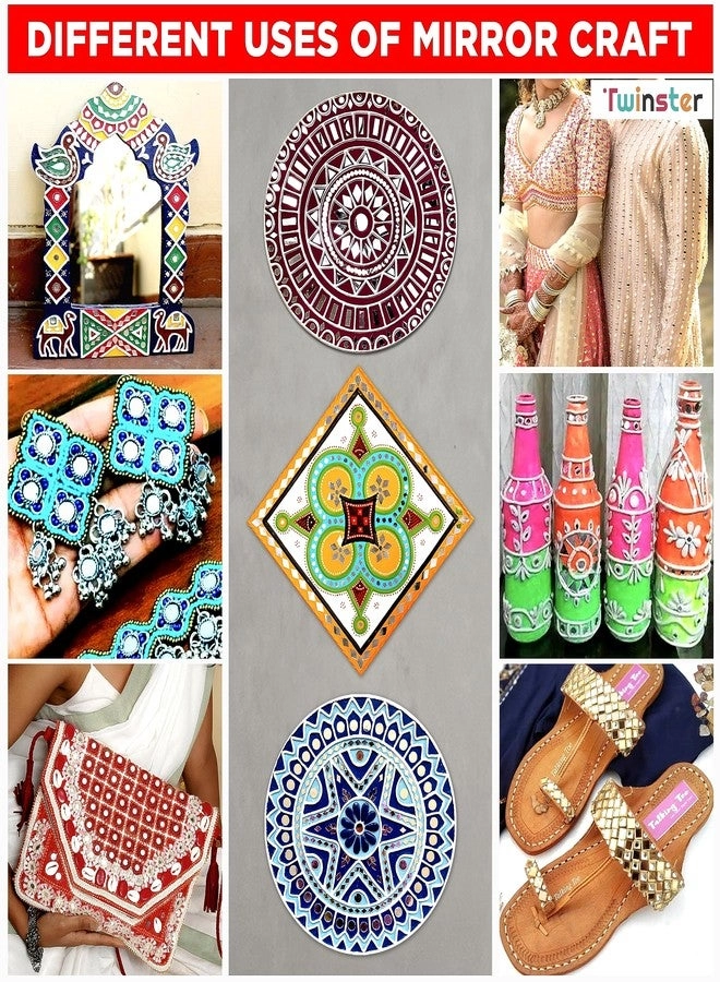 Mirrors for Craft Work - 2450 Total Pieces