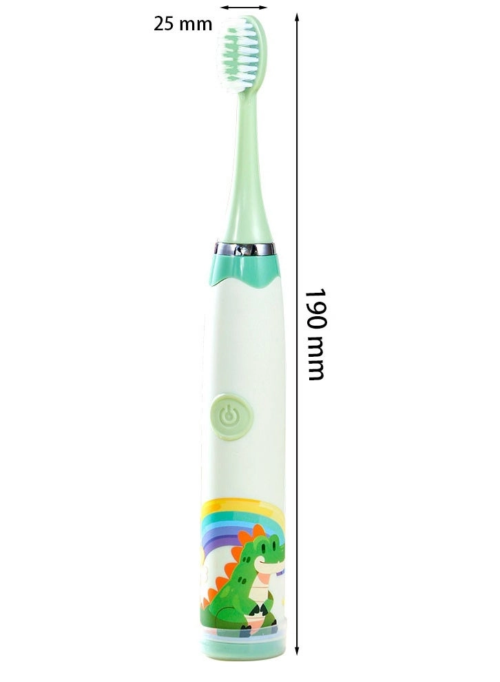 Ultrasonic Electric Children's Toothbrush - Super Soft Waterproof USB Charging 6 Heads