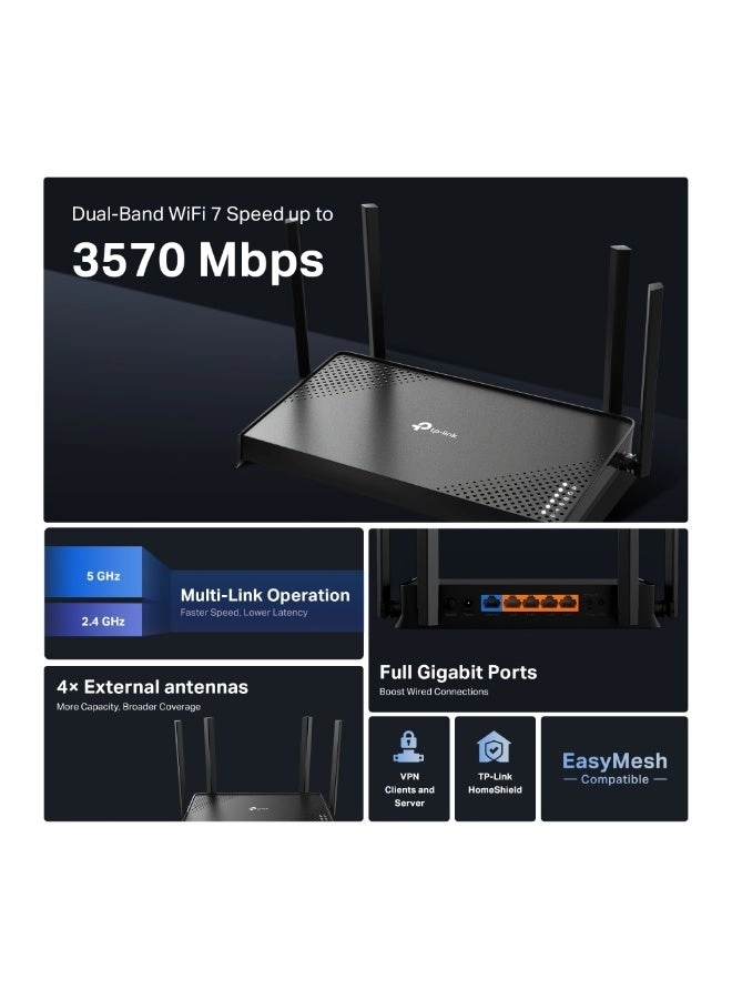 BE3600 - 3600 Mbps Wi-Fi 7