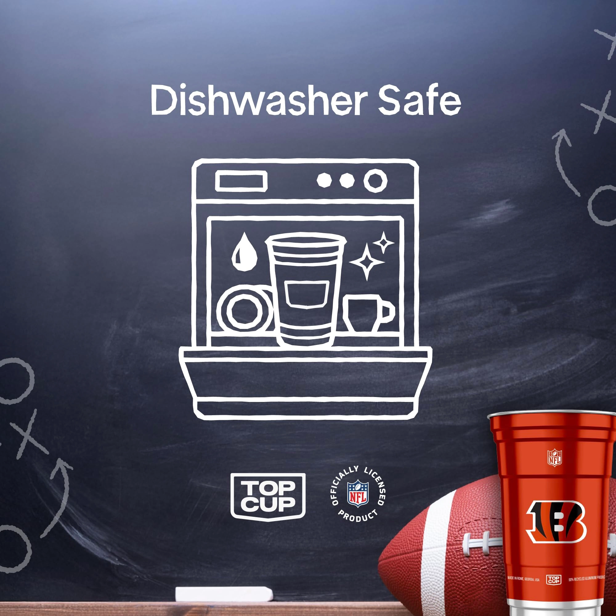 NFL Cincinnati Bengals Reusable Cup - 20 pcs