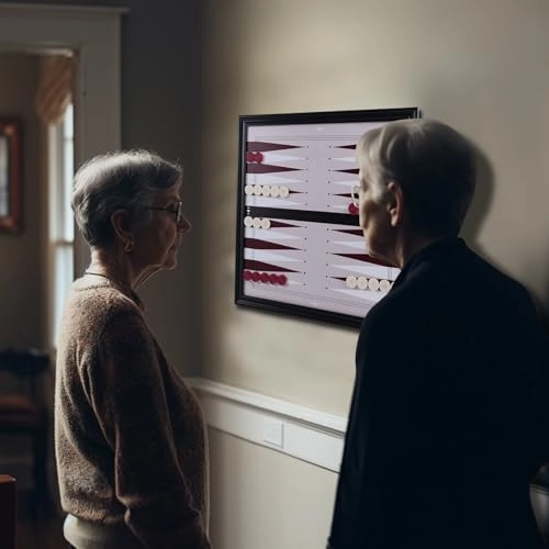 Backgammon Set - Red Wood