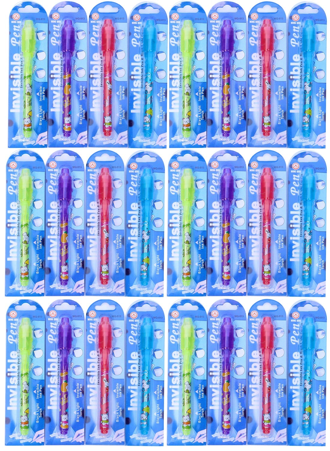 VOVRU-PEN24 Invisible Ink Pen - 24Pcs UV Light