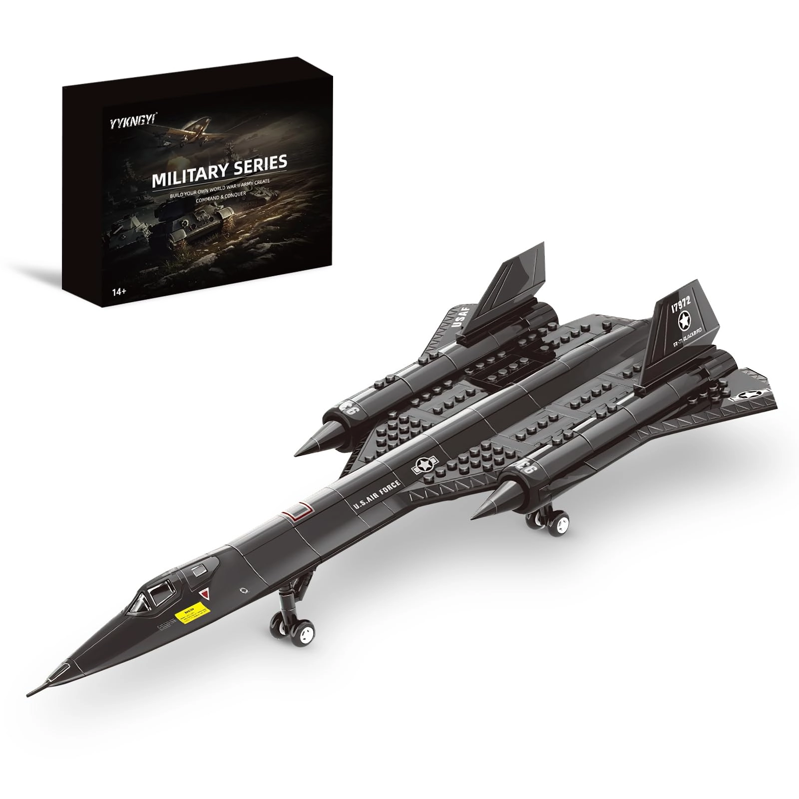 YYKNGYI SR-71 Fighter Jet - 183 pcs Military
