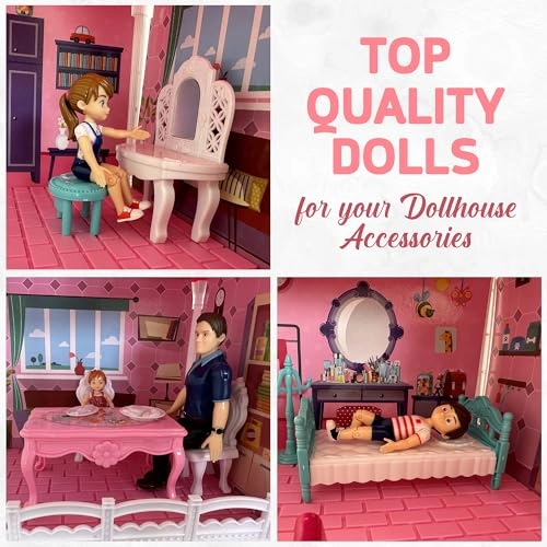 Family Dollhouse People - 3 years 5 pcs
