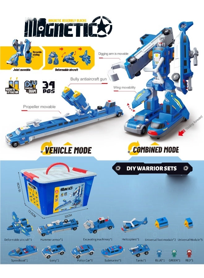 City Guard Warrior (JM2503315) - 9-in-1 Magnetic