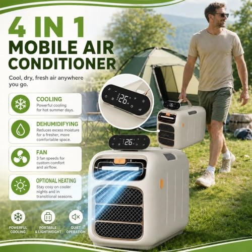 4 In 1 Portable Air Conditioner - 1400W