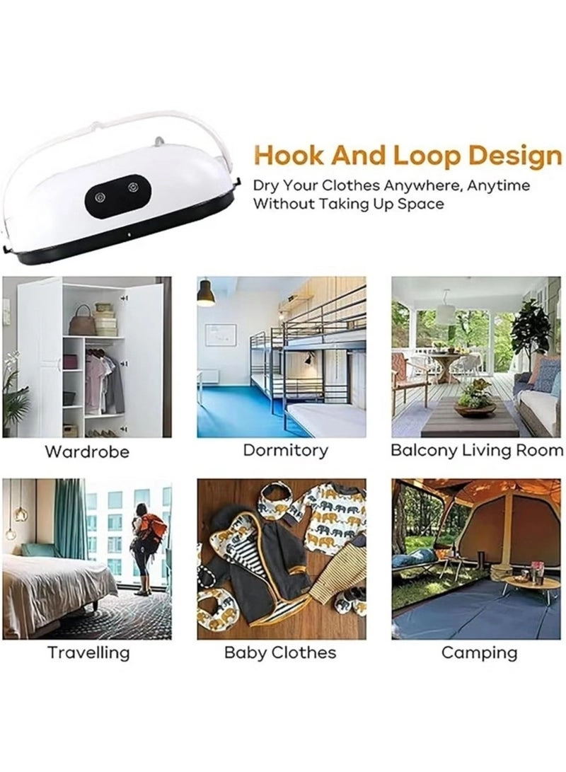 Portable Clothes Dryer - Mini Foldable Adjustable Timer Low Noise