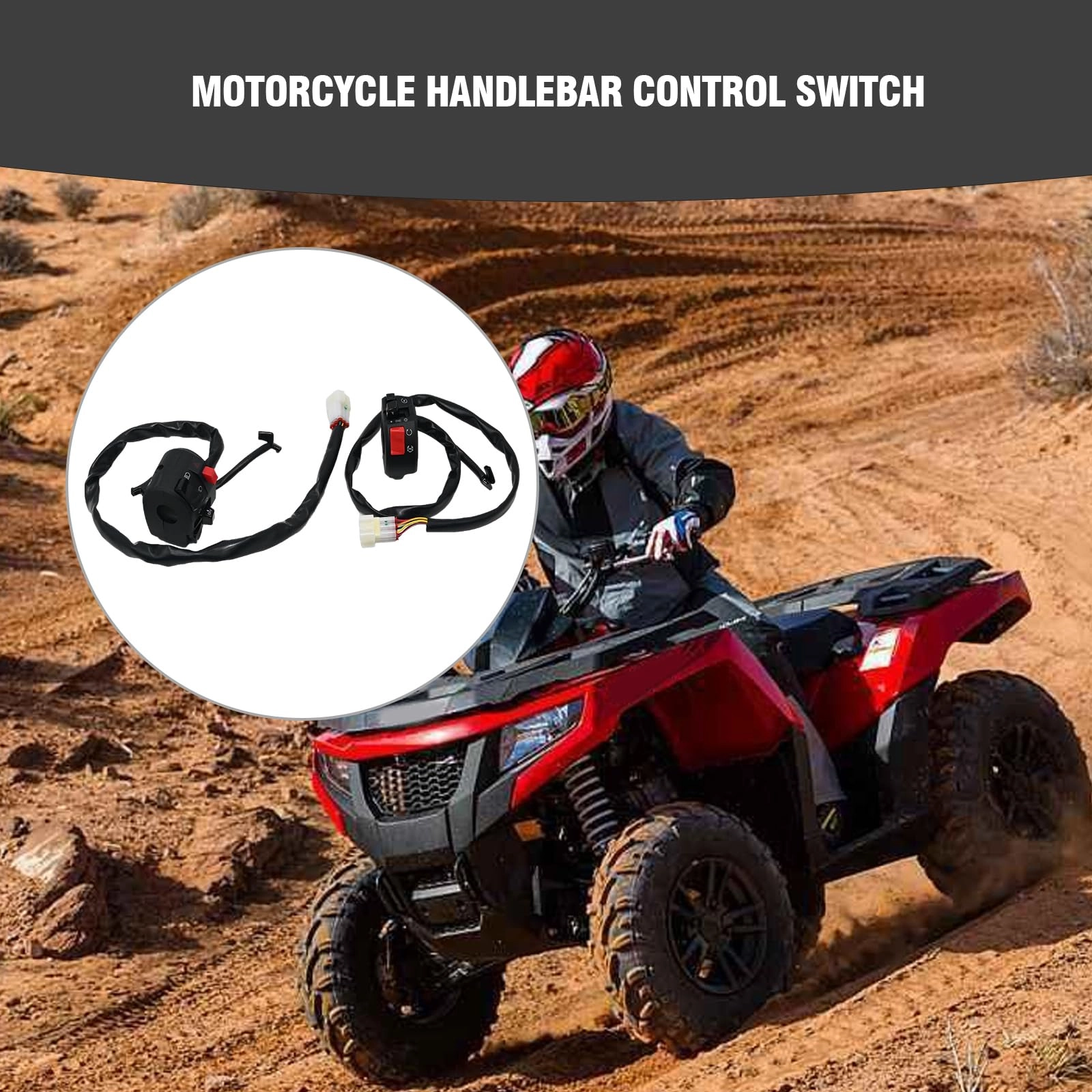 Motorcycle Handlebar Control Switch - 12V 1 Pair
