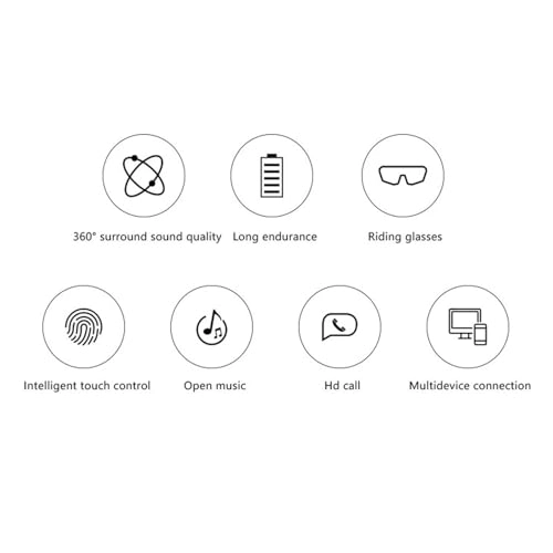 Headphone Sunglasses - BT 5.3 Wireless Touch Control