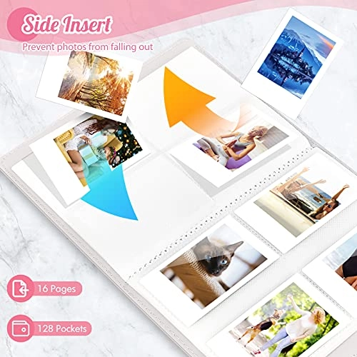 Instax Mini 128 Pockets Faux Leather Photo Album