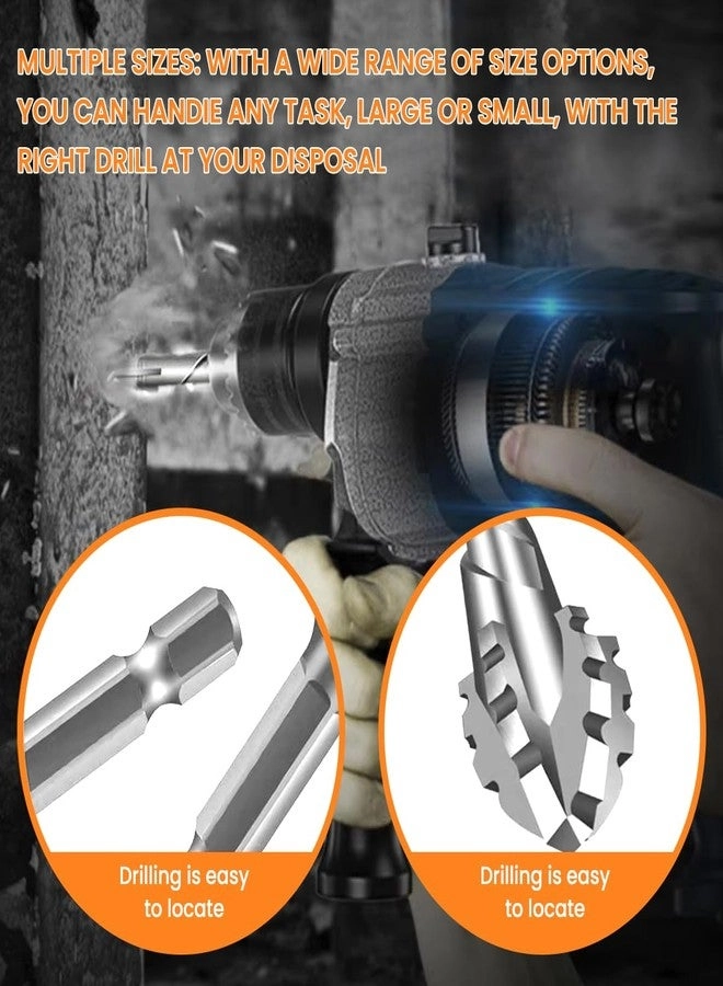 Power Drill Bits Set - Alloy Steel Carbide-Tipped 7-Piece 3-12mm