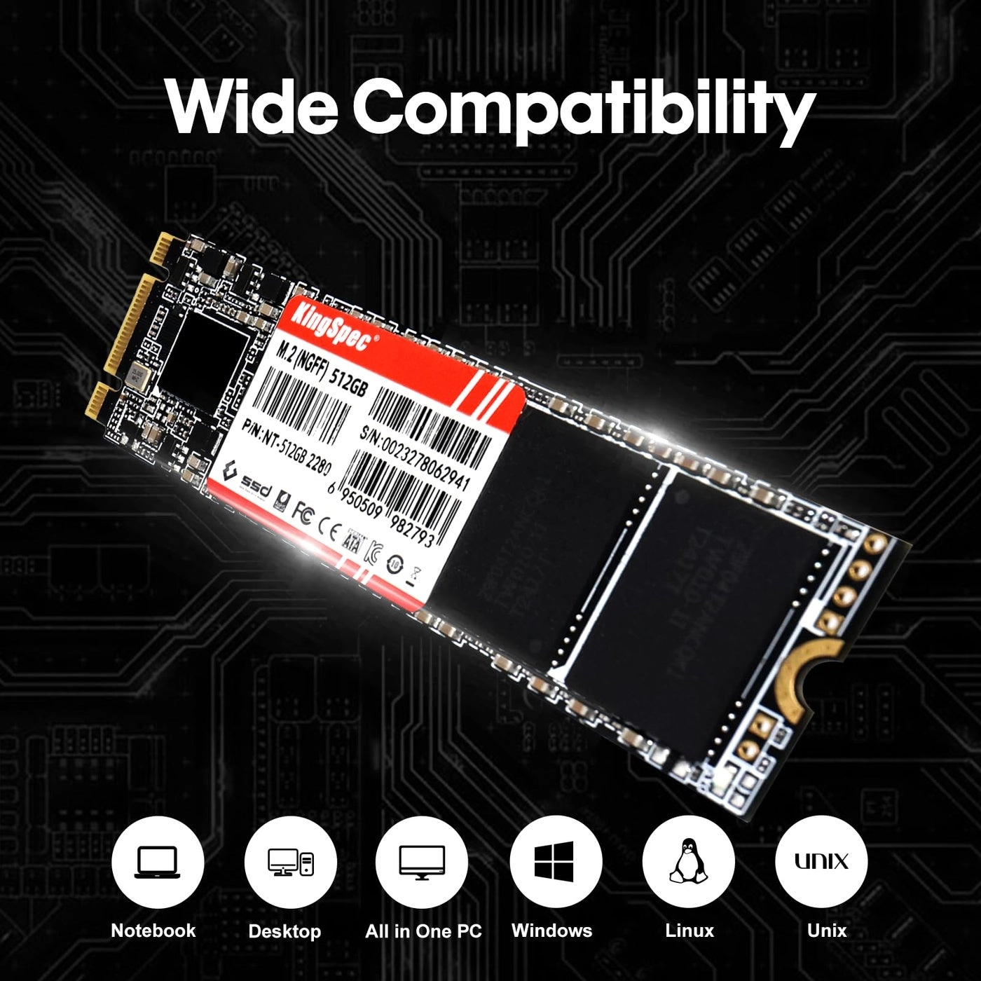M.2 SATA SSD - 512GB 2280
