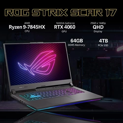 ROG Strix G17 - 17.3'' Ryzen 9-7845HX 64GB DDR5 4TB PCIe SSD
