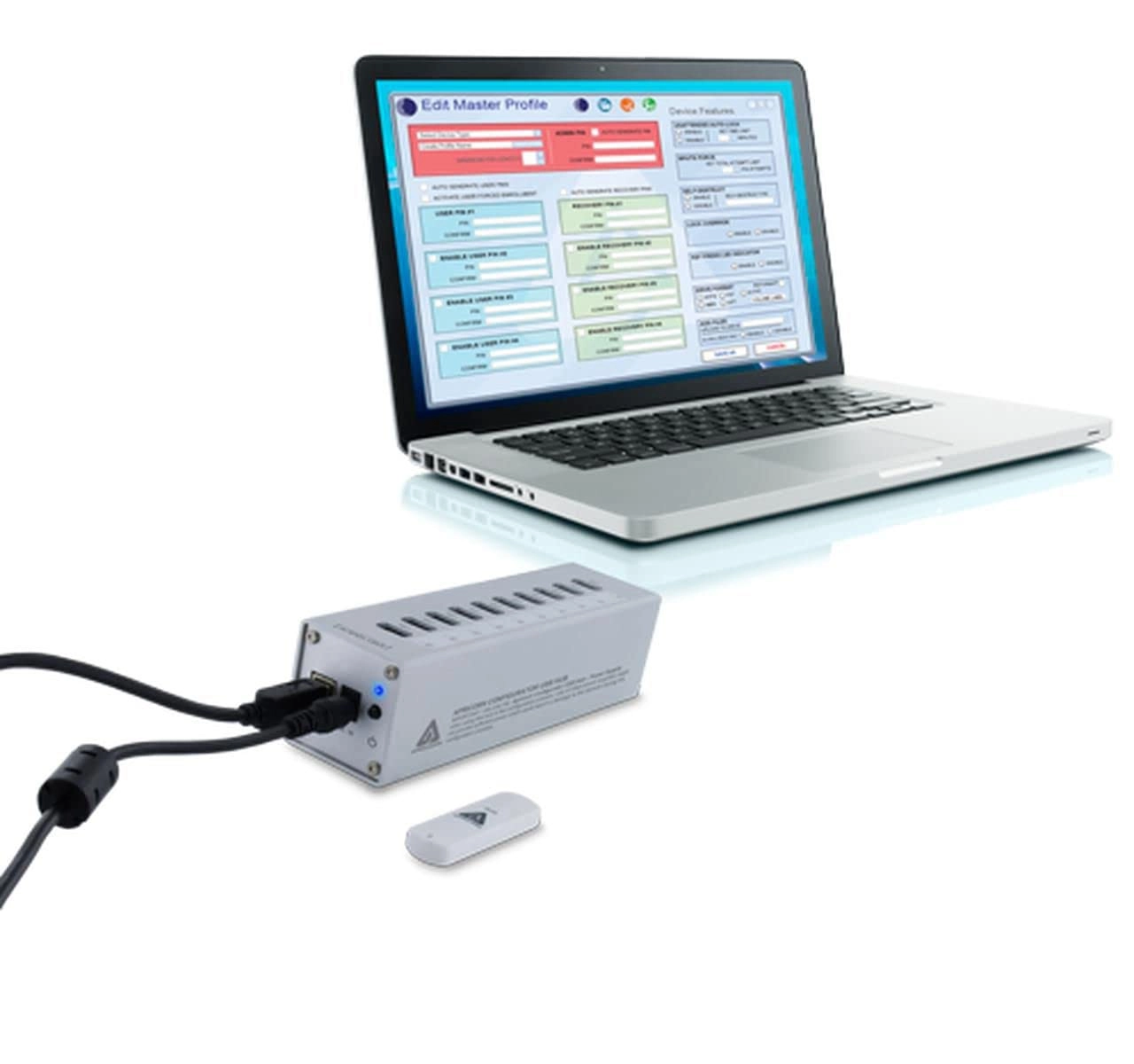 Aegis Configurator + 10-port USB Hub - USB 3.0 Powered + 5 Amp Power Supply + Windows Based Software