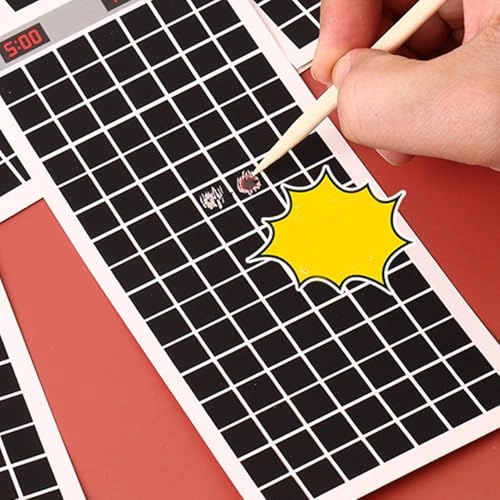 Minesweeping Scratch Off Cards - 18 Cards Pack 18 months and up English