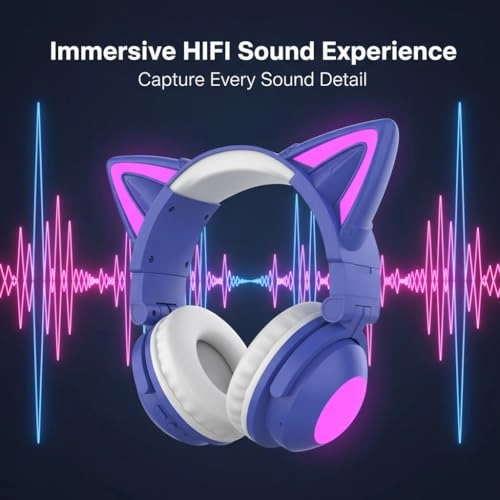 Cat Ear Bluetooth Headphones Wireless Headphone