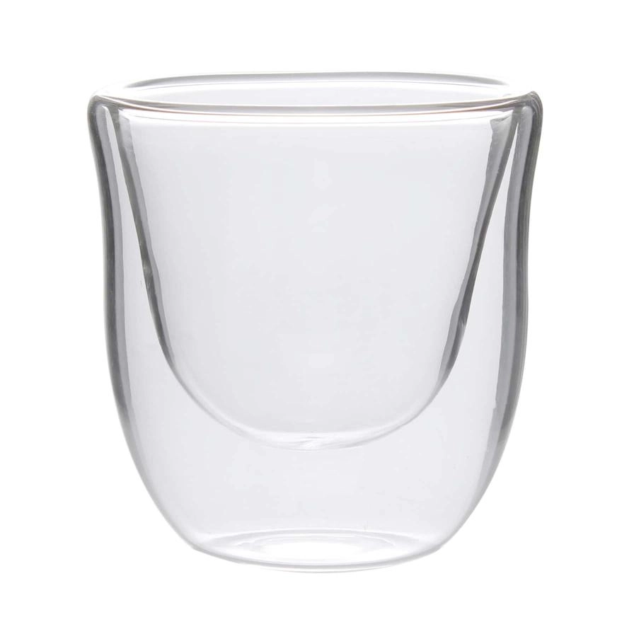 Borosilicate Double Wall Cawa Glass Tumbler - 6 pcs - 70 ml