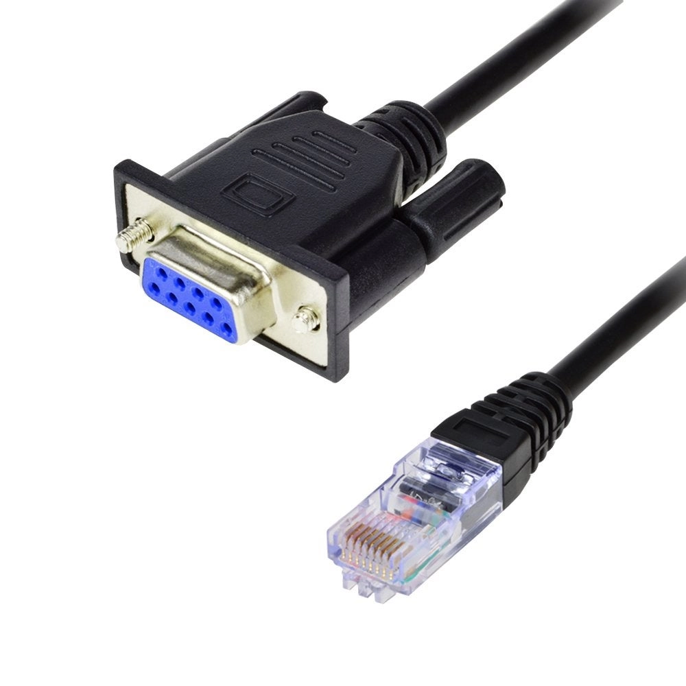 RS232 to RJ45 - DB9 9-Pin Male to RJ45 Female Cat5e/6