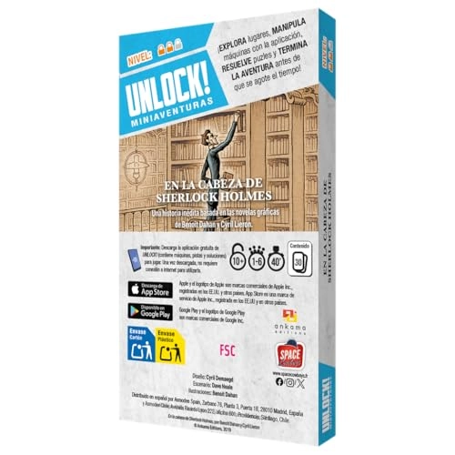 Unlock! Mini: In the Mind of Sherlock Holmes - Card Game (Spanish)