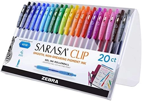 Zebra Pen Sarasa Clip - 20-Count 0.5mm