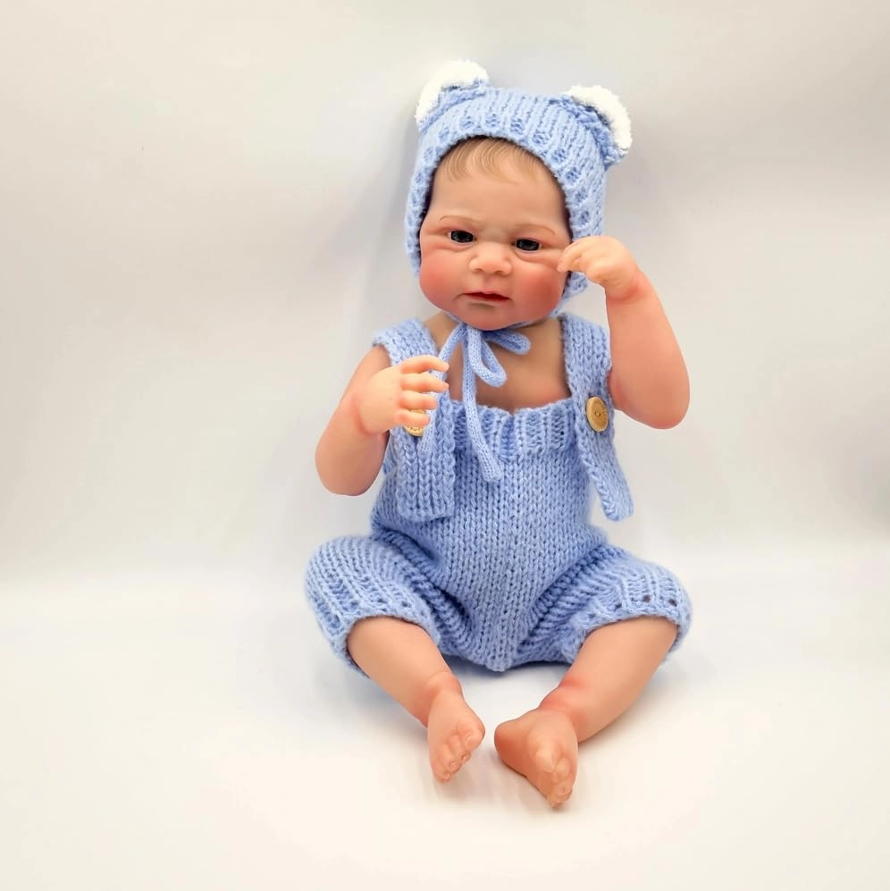 Reborn Baby Doll - 17 Inch Vinyl Eyes Open Ages 3+