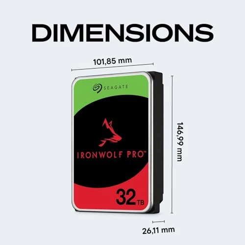 IronWolf Pro 3.5" 7200rpm 512MB SATA 6Gb/s (ST30000NT011) - 30TB