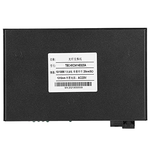Gigabit Ethernet Switch, Long Distance Transmission Ethernet Fiber Switch TBC-MC3414ES20A 100-240V Ethernet for Rackmount for Wall Mount(#3)