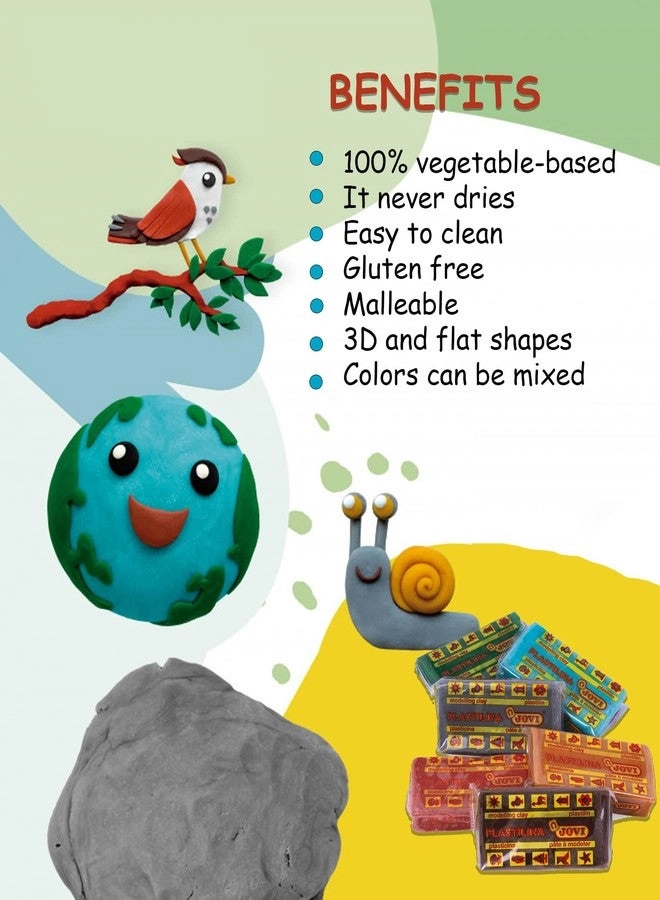 Plastilina Modelling Clay - 50g 6pcs.