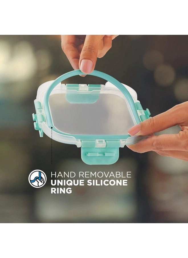 FoodSafe Compartment Glass Lunch Box - 0.58 Liter