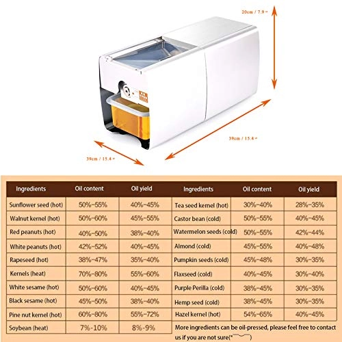 Automatic Oil Press Machine - Cold/Hot High Oil Yield 24h Continuous Work