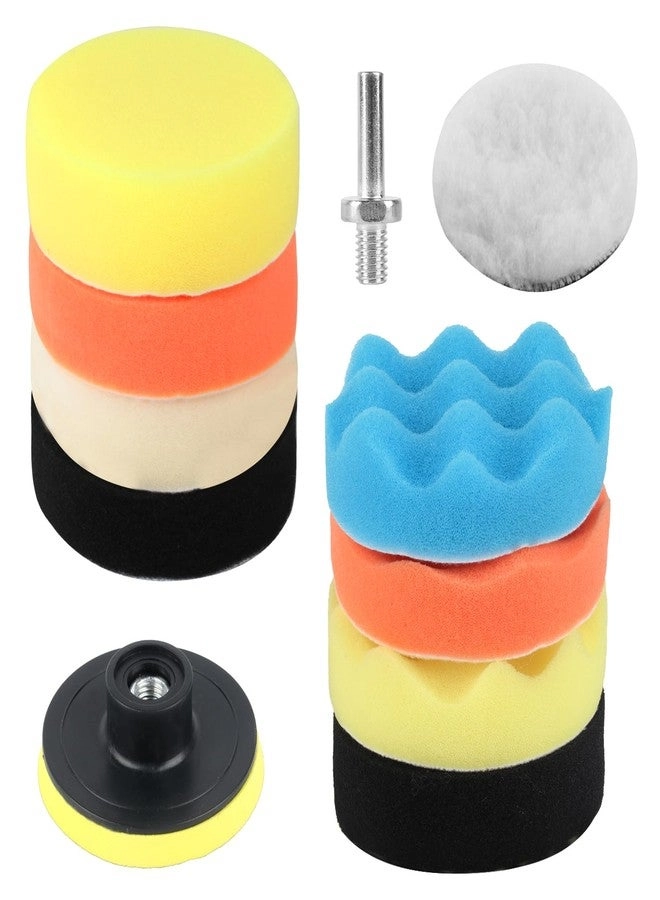 XhjzgcTech Car Polishing Pads - 10 Pack 3 Inch for Drill
