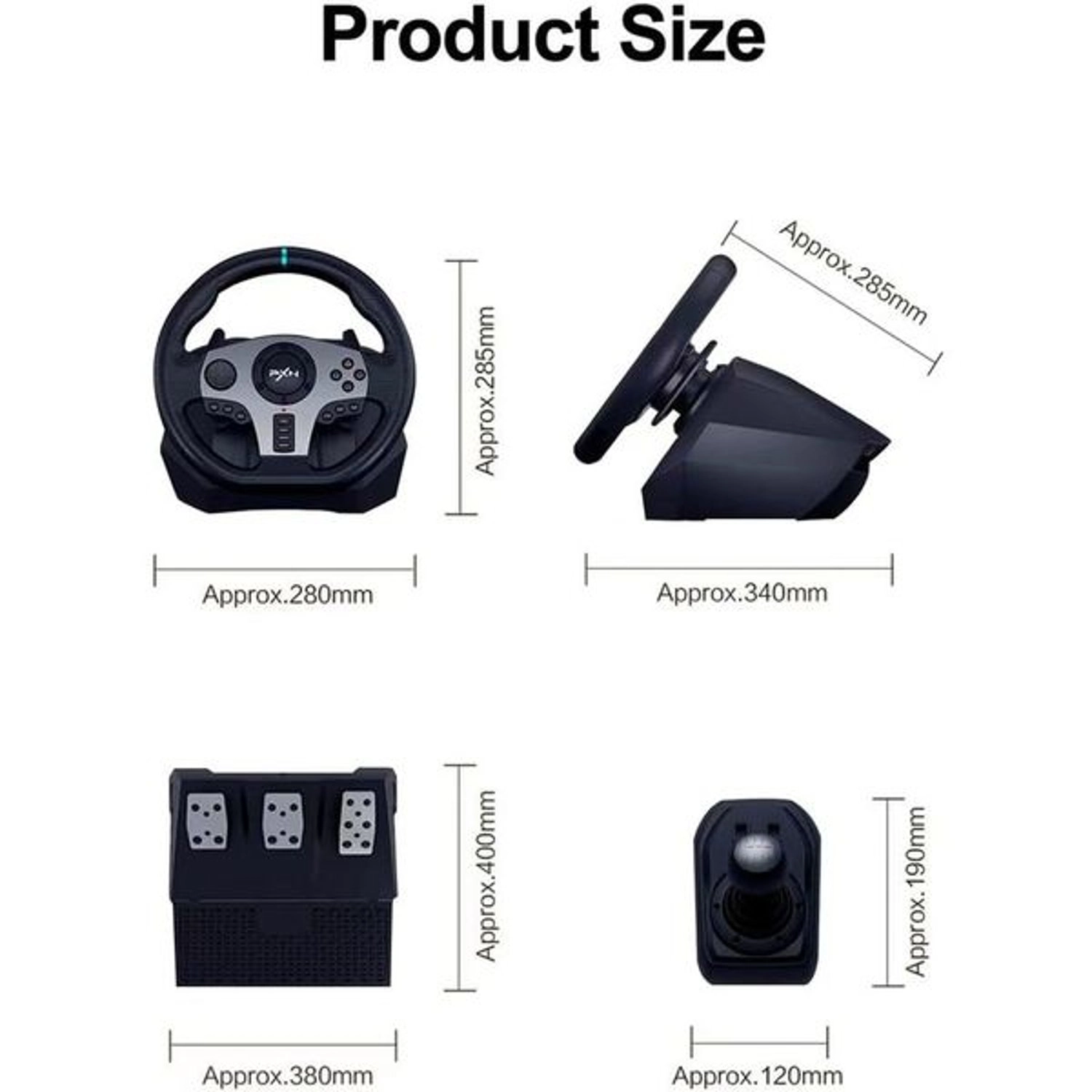 V9 Racing Wheel & Pedals