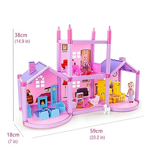 Miniature Princess Doll House - DIY Assembled Small Villa