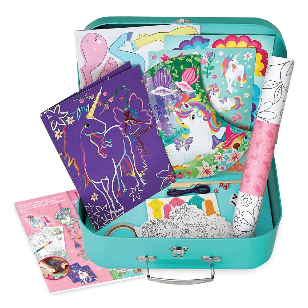 Unicorn Adventure - Travel Suitcase Multi Craft and Activity Set