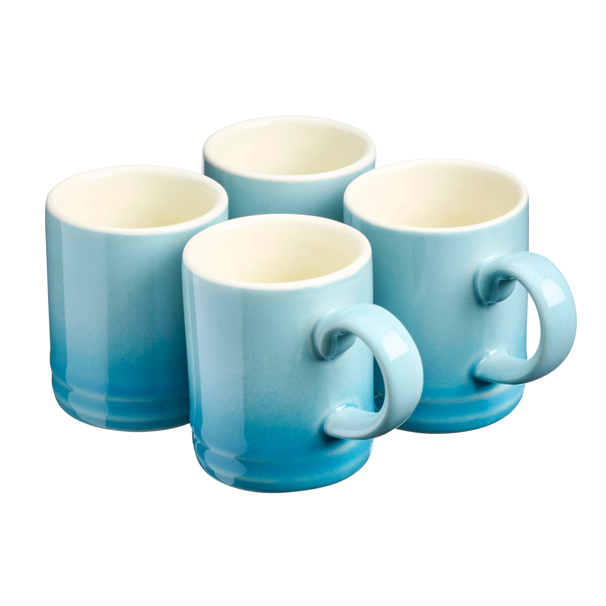cooks professional Espresso Mug - 4 pcs - Graduated Design - 100 ml